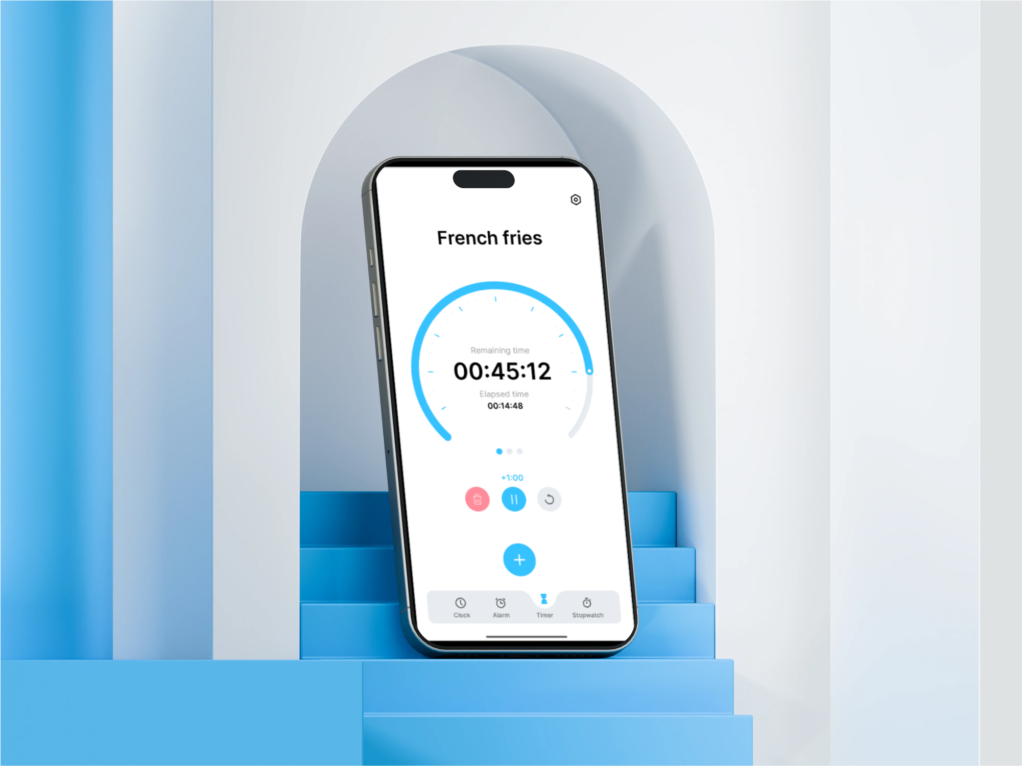 Time management mobile app design